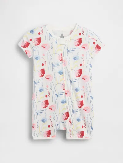 Gap Kids' Baby First Favorites Organic Cotton Shorty One-piece In White