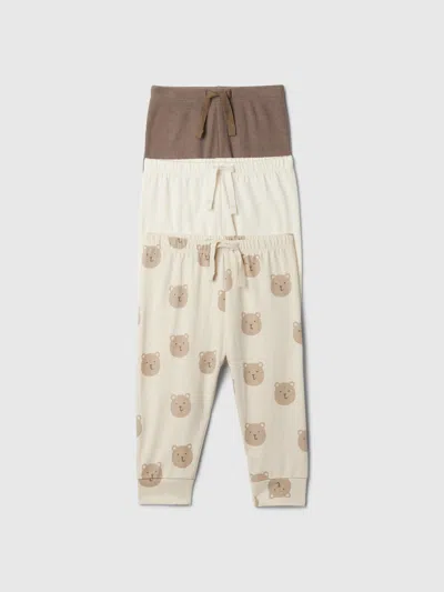 Gap Kids' Baby First Favorites Pull-on Pants (3-pack) In Bear Print