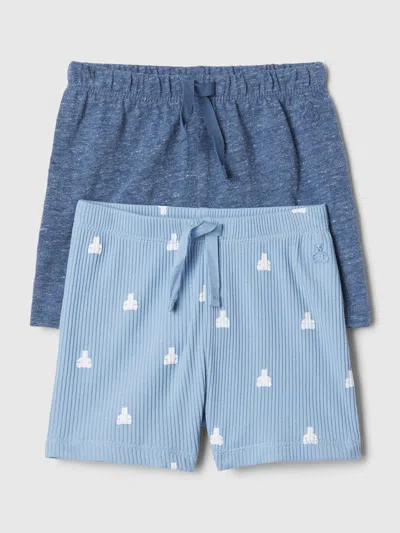 Gap Baby First Favorites Pull-on Shorts In Dark Indigo