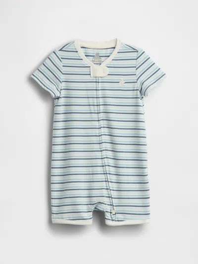 Gap Baby First Favorites Shorty One-piece In Blue