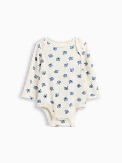 Gap Baby First Favorites Softspun Bodysuit In Blue Suede