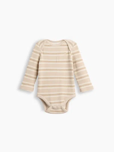 Gap Baby First Favorites Softspun Waffle Bodysuit In Bedrock Stripe