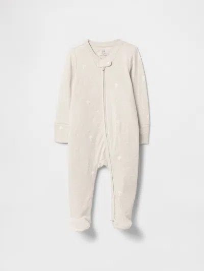 Gap Kids' Baby First Favorites Supima® Footed One-piece In Cloud Print