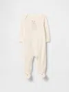 Gap Baby First Favorites Supima® Footed One-piece In Grey Stripe