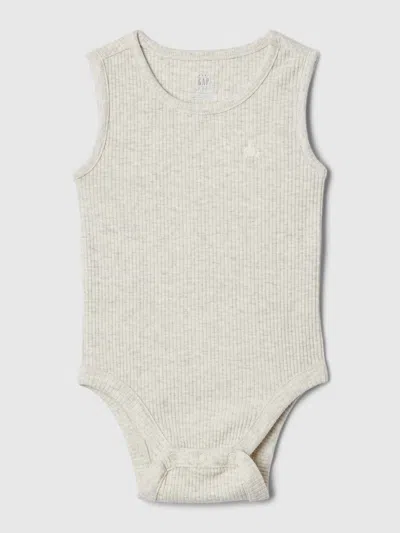 Gap Kids' Baby First Favorites Tank Bodysuit In Light Grey