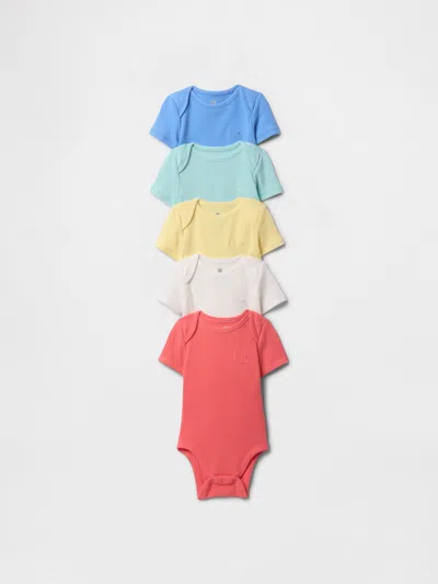 Gap Baby First Favorites Tinyrib Bodysuit (5-pack) In Rainbow