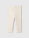 Gap Baby First Favorites Tinyrib Pants In Ivory Frost