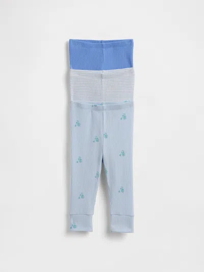 Gap Kids' Baby First Favorites Tinyrib Pull-on Pants (3-pack) In Blue
