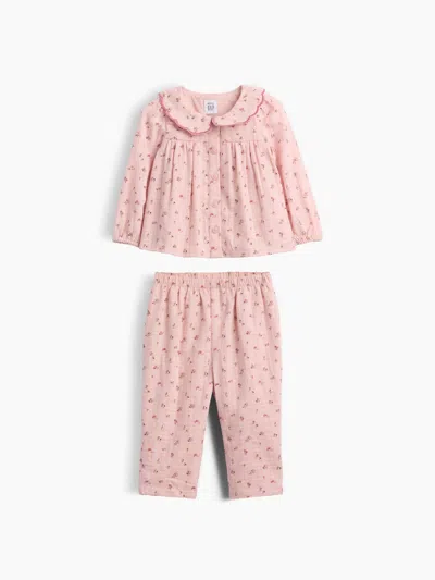 Gap Baby Floral Outfit Set In Pink
