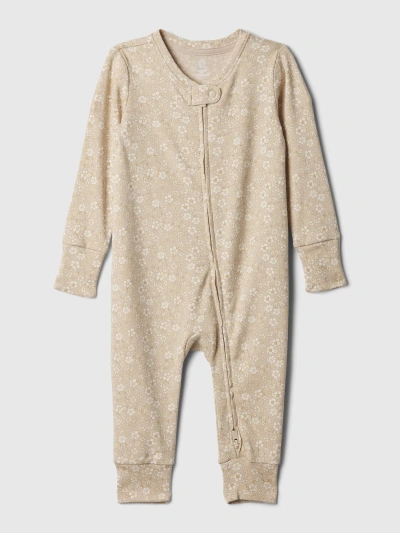 Gap Kids' Baby Footless One-piece In Bedrock Beige