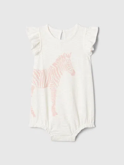 Gap Baby Graphic Bubble Shorty One-piece In Pink Stripe
