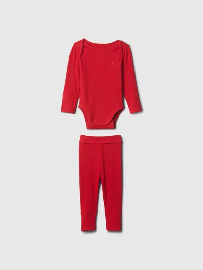 Gap Kids' Baby Grow-with-me Outfit Set In Modern Red