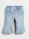 Gap Baby Heart Pocket Flare Jeans In Blue