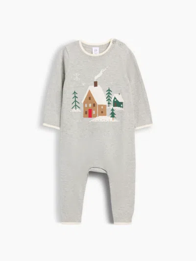 Gap Baby Holiday Sweater One-piece In Gray