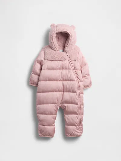 Gap Kids' Baby Lightweight Puffer One-piece In Pink
