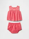 Gap Baby Linen-cotton Outfit Set In Fresh Coral
