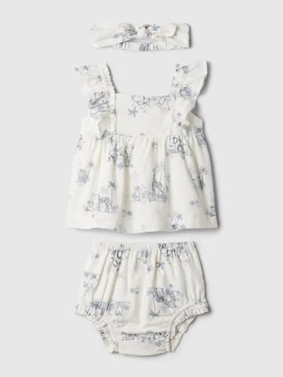 Gap Baby Linen-cotton Outfit Set In Toile