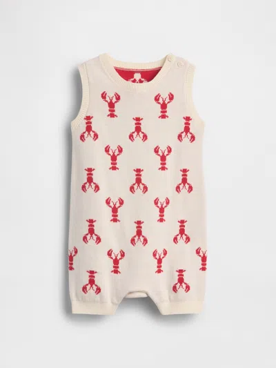 Gap Kids' Baby Lobster Sweater Shorty One-piece In White
