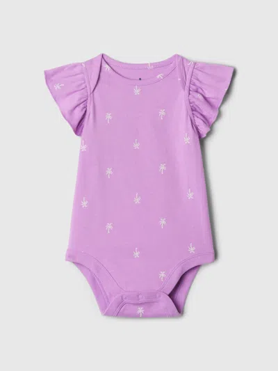 Gap Baby Mix And Match Flutter Bodysuit In Lilac Surge Purple