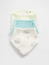 Gap Baby Organic Cotton First Favorites Bandana Bib (3-pack)