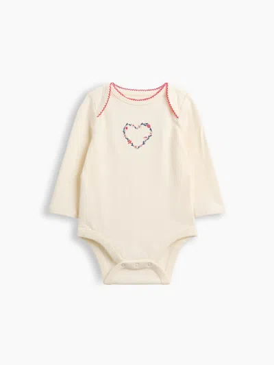 Gap Baby Organic Cotton Floral Heart Bodysuit