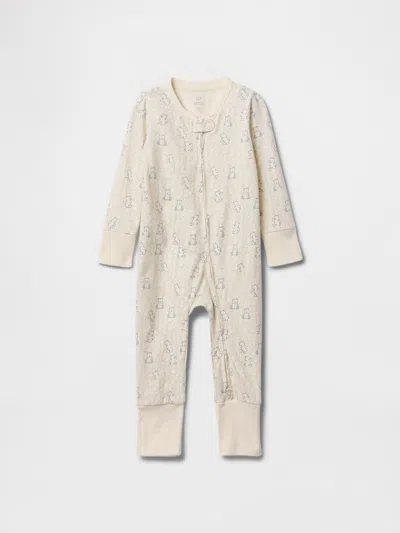 Gap Kids' Baby Organic Cotton One-piece In Bear