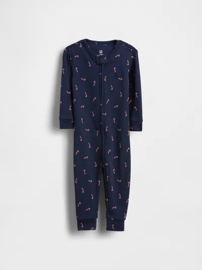 Gap Kids' Baby Organic Cotton One-piece In Blue
