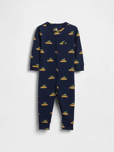 Gap Kids' Baby Organic Cotton One-piece In Blue