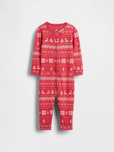 Gap Kids' Baby Organic Cotton One-piece In Red
