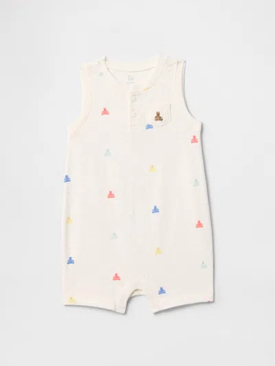 Gap Baby Organic Cotton Shorty One-piece In Bear