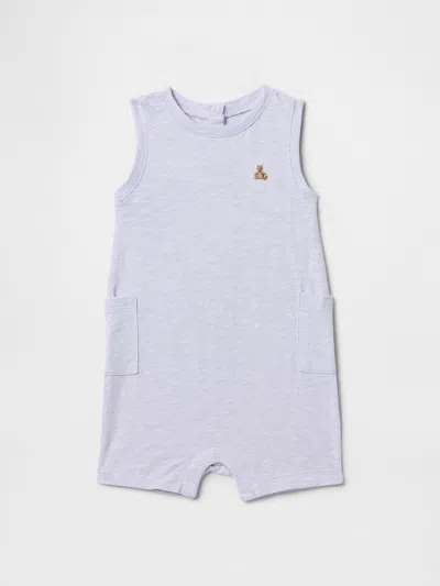 Gap Baby Organic Cotton Shorty One-piece In Jet Stream Blue