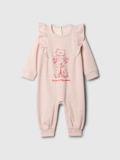 Gap Baby Paddington Vintage Soft Footless One-piece In Primitive Pink