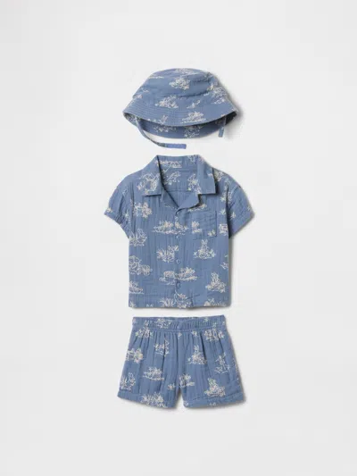 Gap Baby Peter Rabbit™ Crinkle Gauze Cabana Set In Toile