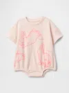 Gap Baby Peter Rabbit™ Vintagesoft Bodysuit In Barely Pink