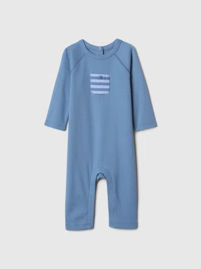 Gap Baby Pocket One-piece In Quiet Blue