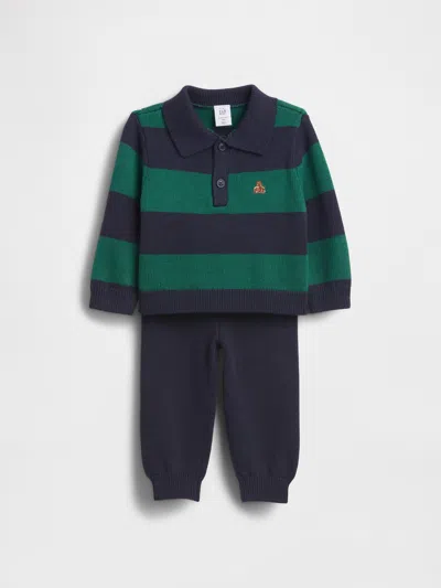 Gap Baby Polo Shirt Sweater Outfit Set In Multi