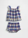 Gap Baby Poplin Eyelet-hem Outfit Set