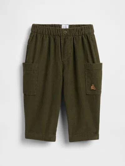 Gap Kids' Baby Pull-on Corduroy Pants In Green