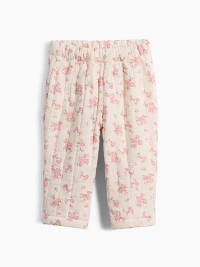 Gap Baby Quilted Gauze Pull-on Pants In Pink