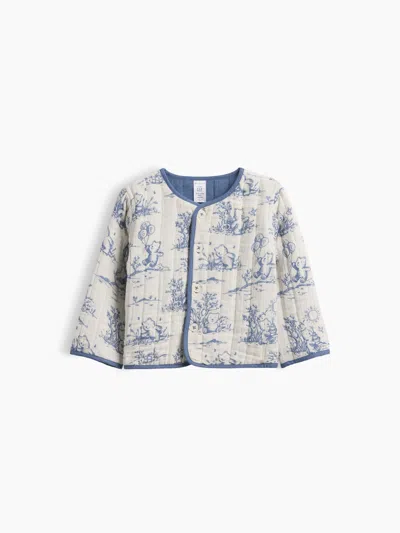 Gap Baby Quilted Gauze Reversible Jacket In White