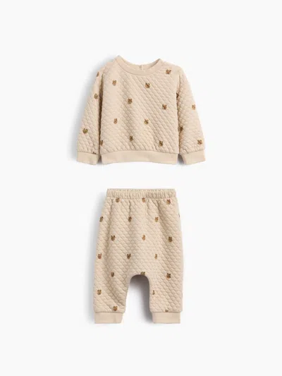 Gap Baby Quilted Outfit Set In Brown
