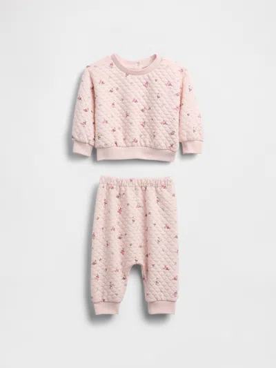 Gap Baby Quilted Outfit Set In Pink