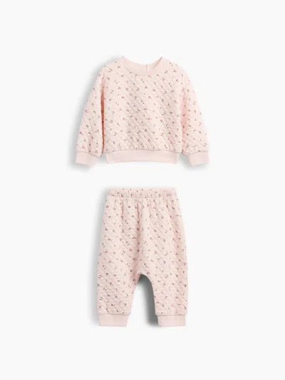 Gap Baby Quilted Outfit Set In Pink