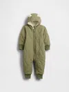 Gap Baby Quilted Sherpa One-piece In Green