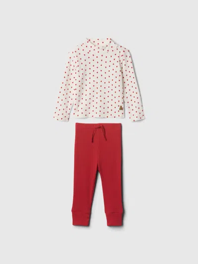 Gap Kids' Baby Rib Mockneck Outfit Set In Off White