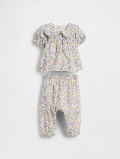 Gap Baby Ruffle Puff-sleeve Outfit Set In Multi