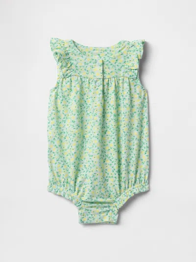 Gap Baby Ruffle Shorty One-piece In Lemon Print