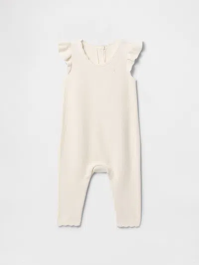 Gap Baby Ruffle Sweater One-piece In Ivory Frost