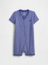 Gap Baby Shorty One-piece In Navy Stripe