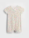 Gap Baby Shorty One-piece In New Off White Floral